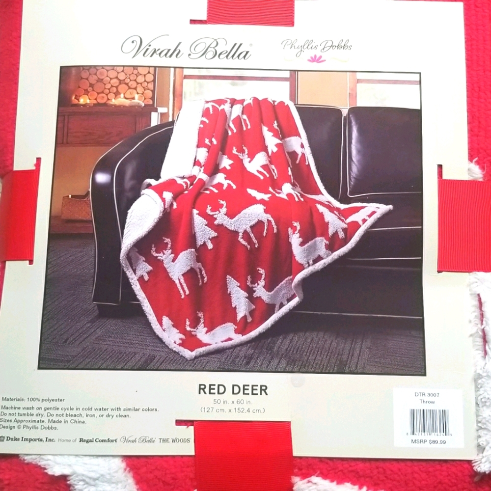 Virah Bella Red Deer throw